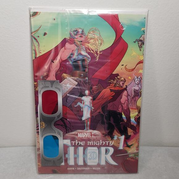 Marvel The Mighty Thor #1 3-D Polybag Comic Book With Glasses Brand New Sealed - Picture 1 of 8